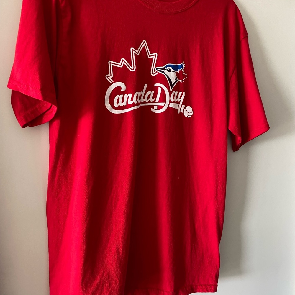 Toronto Blue Jays Red Canada Day Short Sleeve Tee